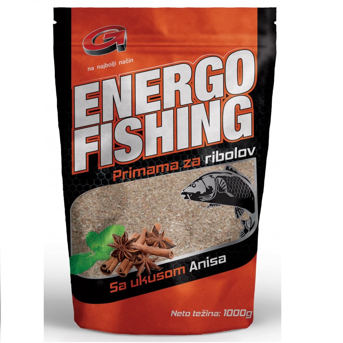ENERGOFISHING Momeală Tip Nadă cu Anason Pentru Pescuit Staționar, 1kg