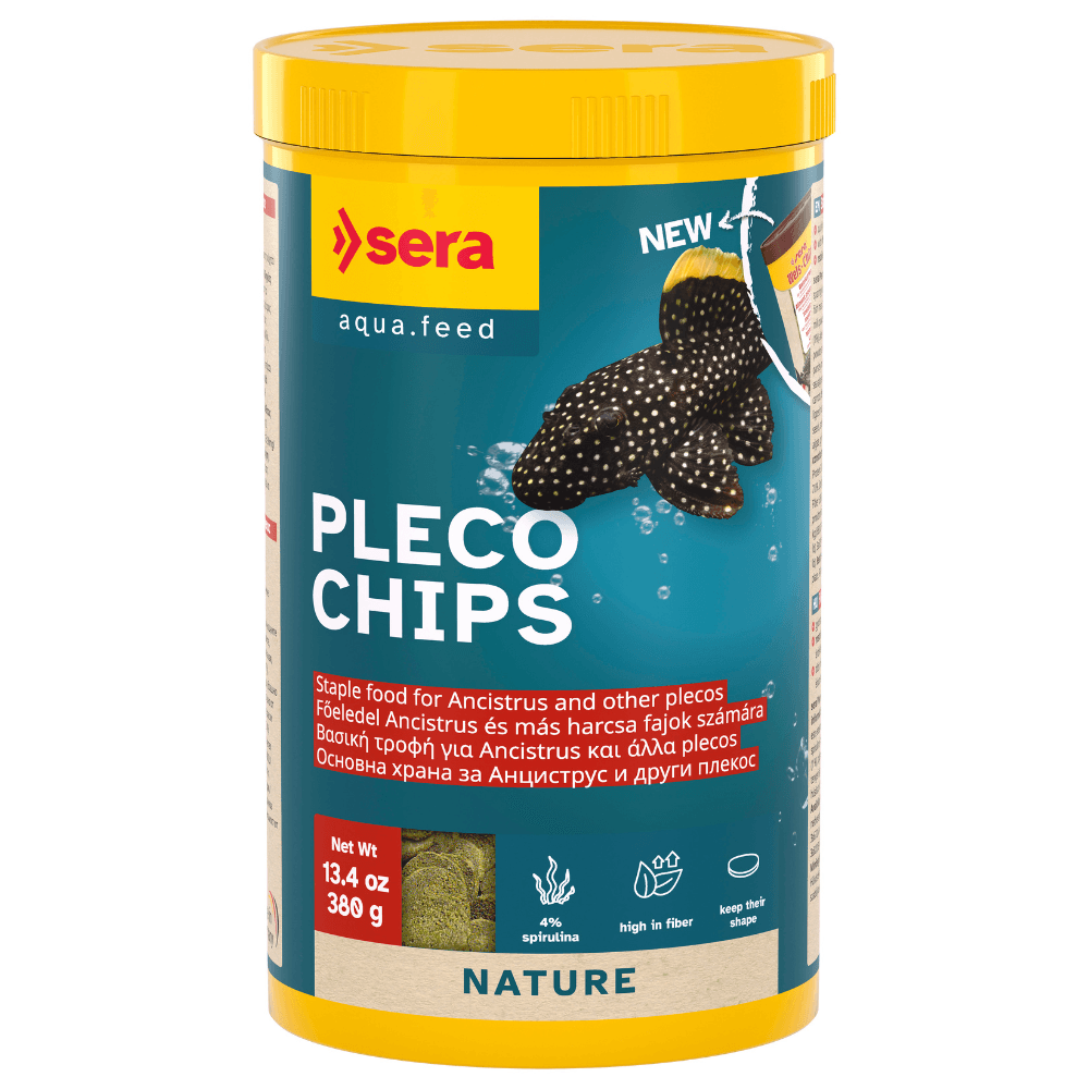 SERA Pleco Chips Nature, Hrana Pentru Pesti Ancistrus si Pleco, 1000 ml