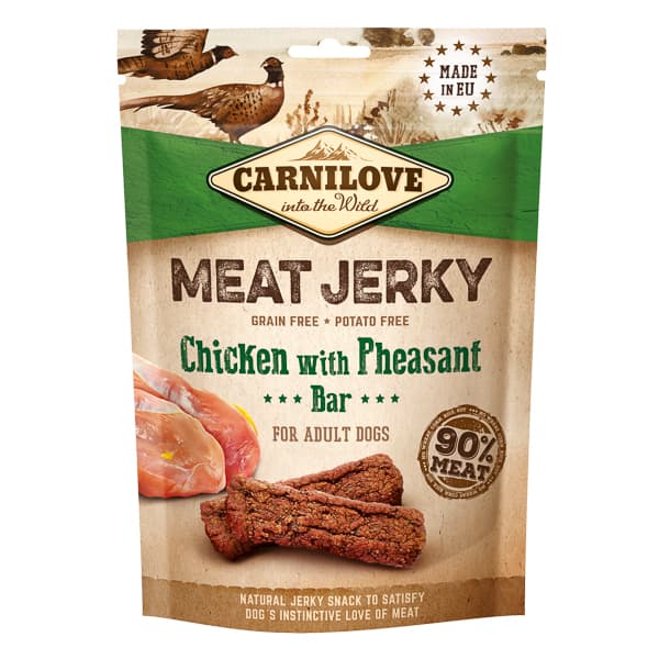 CARNILOVE Jerky Chicken with Pheasant Bar 100 g