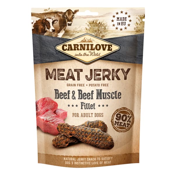 CARNILOVE Jerky Beef & Beef Muscle Fillet 100 g