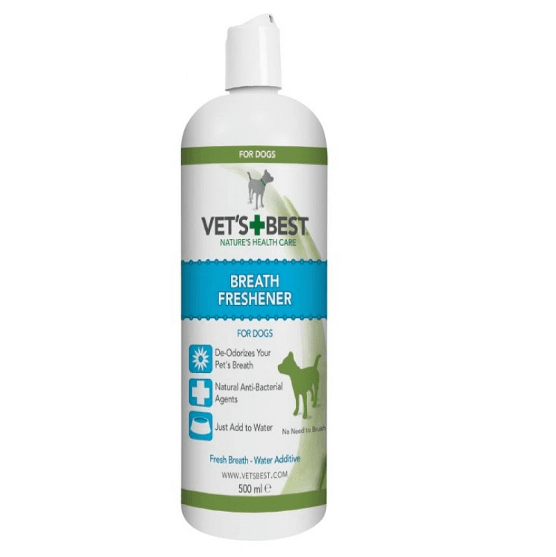 VET'S BEST Breath Freshener, Apa de Gura Pentru Caini si Pisici, 500ml