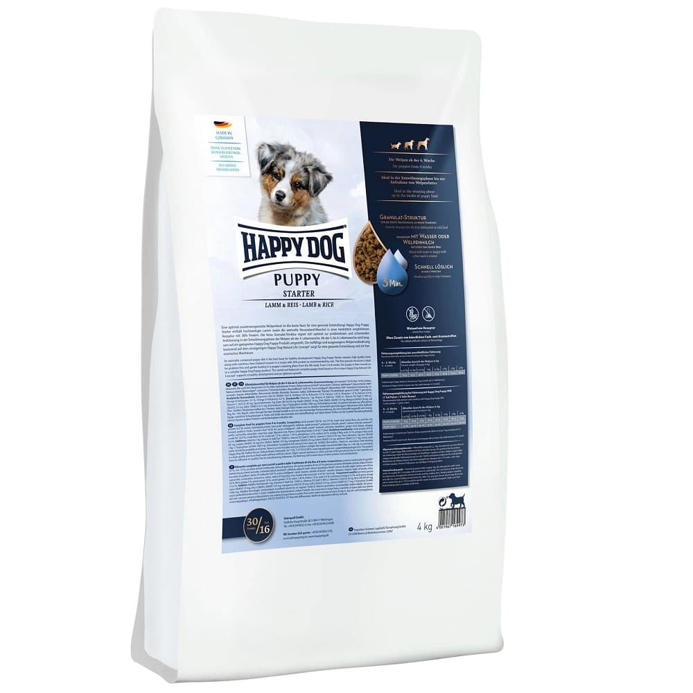 HAPPY DOG Puppy Starter, cu Miel si Orez