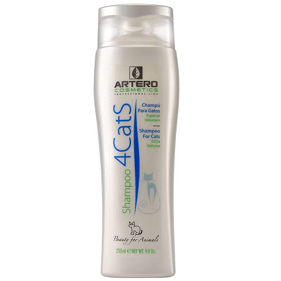 ARTERO 4CATS Sampon Profesional Concentrat Pentru Pisici, Curatare Delicata, Volum si Stralucire, 250ml
