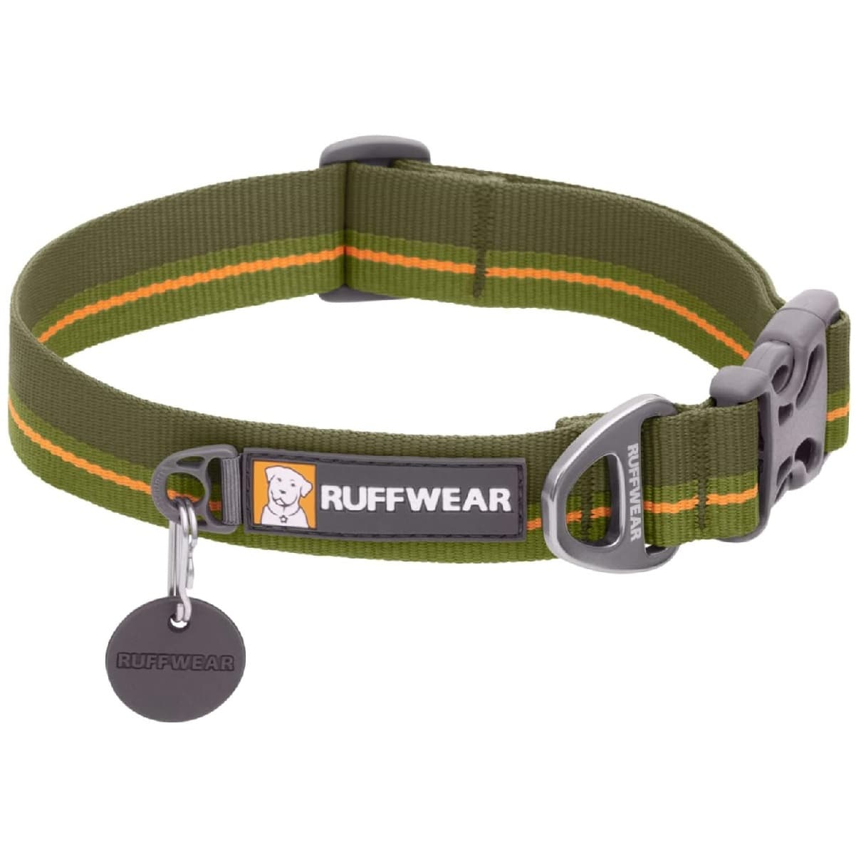 RUFFWEAR Flat Out Forest Horizon, Zgarda Pentru Caini, Marime S, 28-36cm