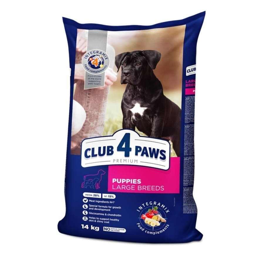 CLUB 4 PAWS Puppy Large Breed cu Pui 14 kg | Hrana Uscata Premium pentru Catei Juniori de Talie Mare