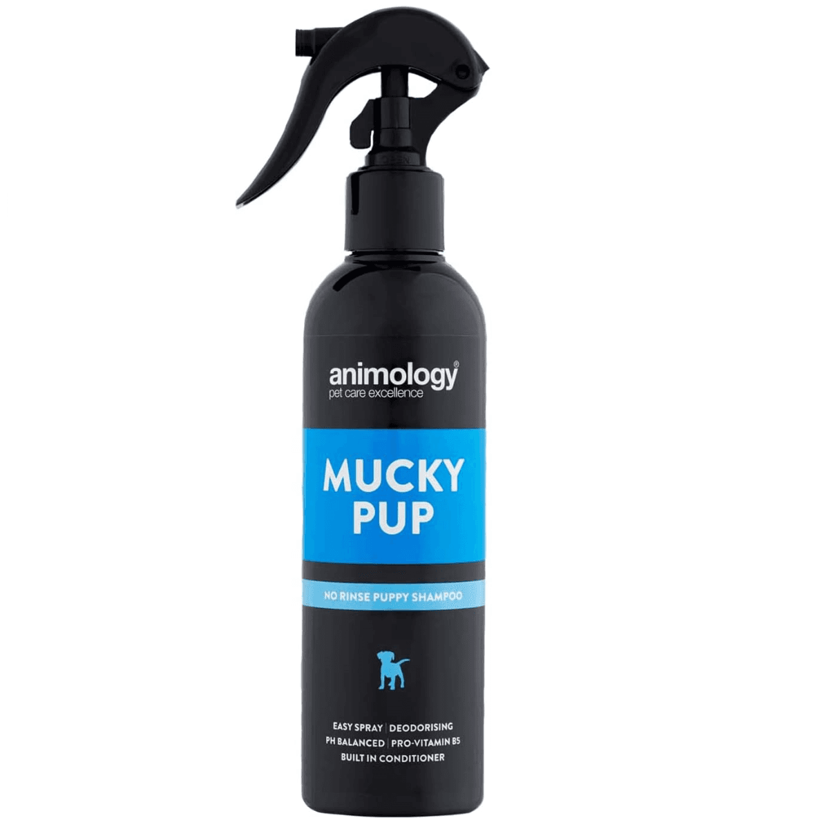 ANIMOLOGY Mucky Pup No Rinse Sampon Vegan Spalare Fara Apa Pui de Caine 250ml