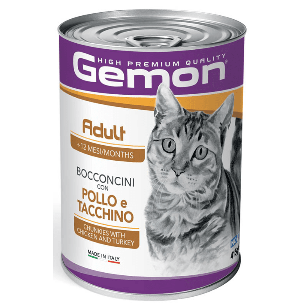 GEMON Cat Adult cu Pui și Curcan