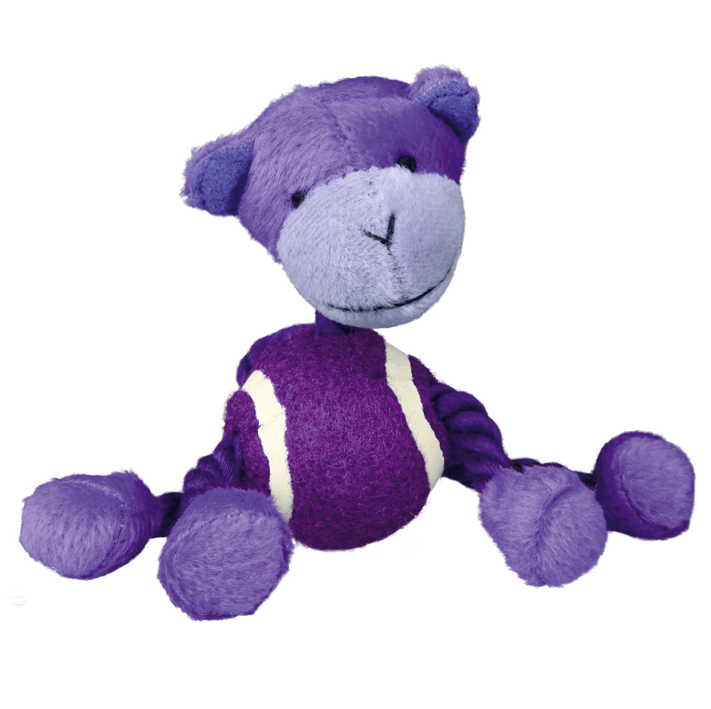 Jucarie Animalute din Plus, Franghie si Minge de Tenis 16cm