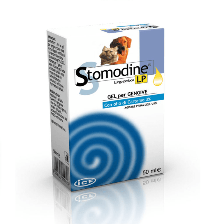 ICF STOMODINE LP Gel Antiseptic, Clorhexidina 0.06%, Pentru Mentinerea Igienei Bucale A Cainelui | Pisicii, 50ml