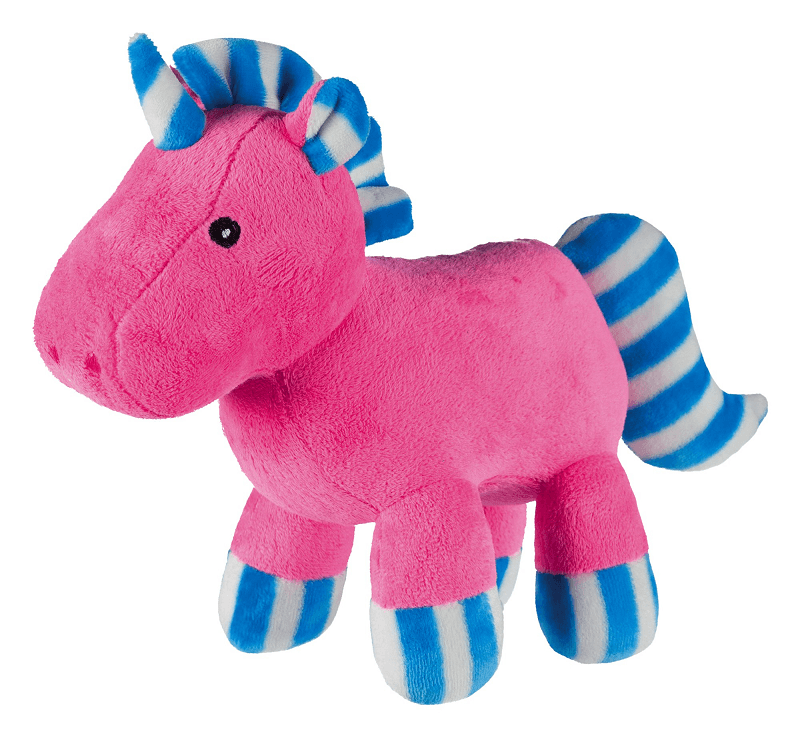 Jucarie Caini Unicorn Vesel din Plus cu Sunet 28cm