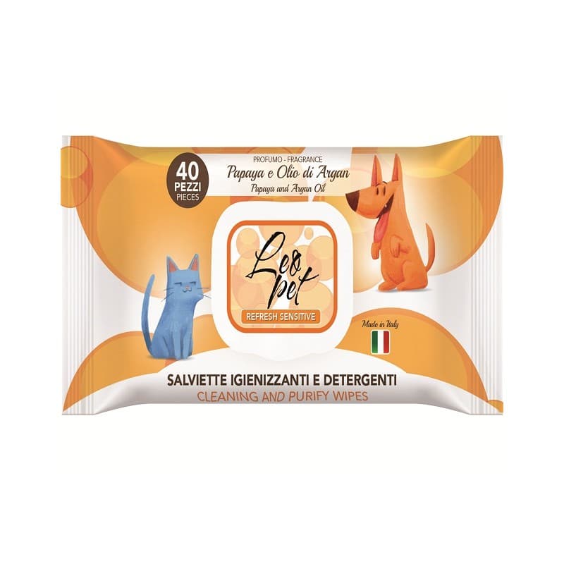 Servetele Umede LEO PETS cu Argan 40buc