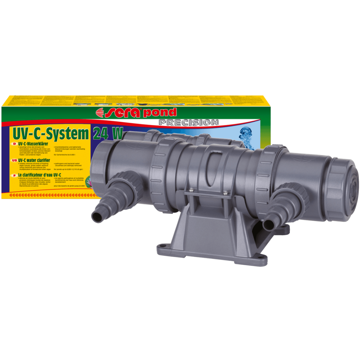 SERA UV-C System 24 W, Filtru UV Pentru Iazuri si Acvarii de Apa Dulce sau Marina