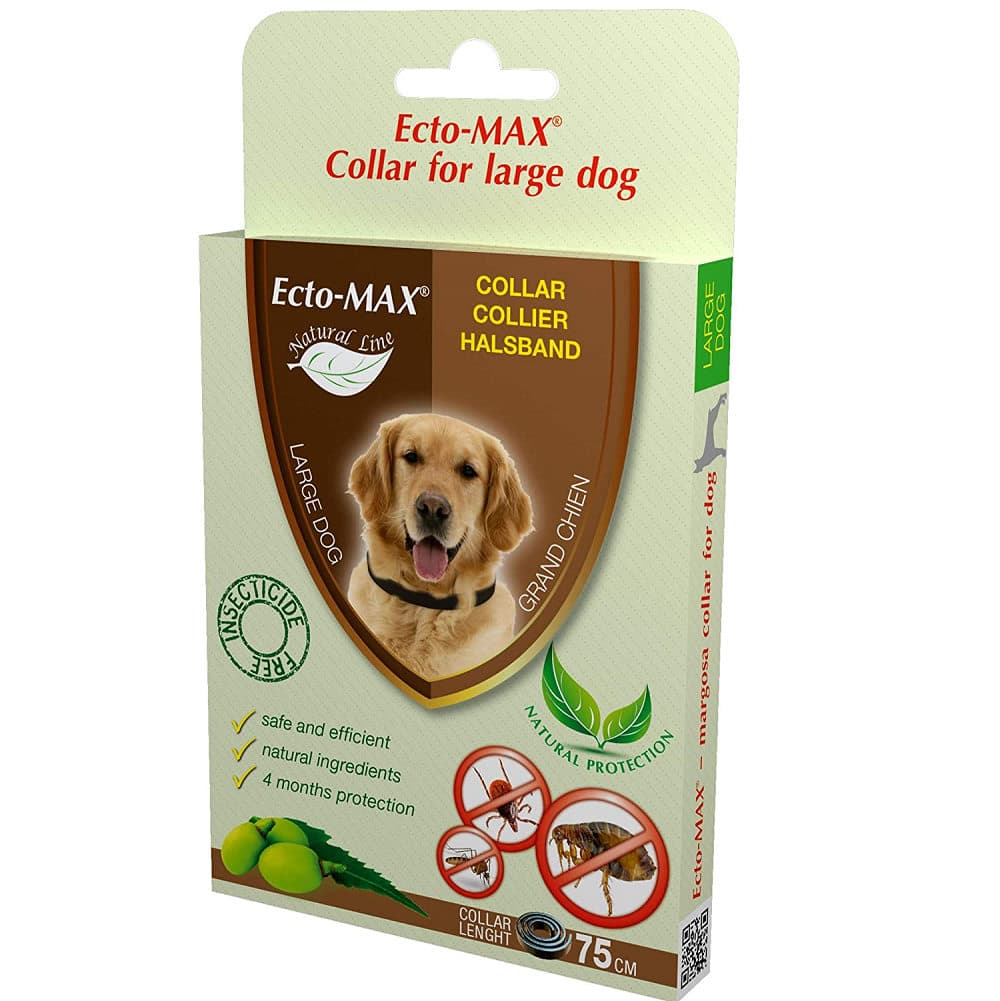 ECTO-MAX Bio Dog, Zgarda Antiparazitara Pentru Caini Talie Medie