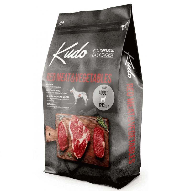 KUDO Adult Mini Carne Rosie si Legume 12 kg