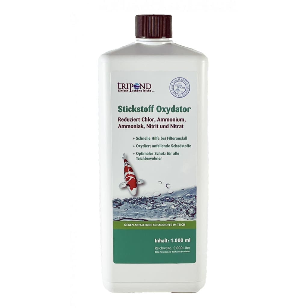 TRIPOND Nitrogen Oxidizer 1000 ml | Soluție pentru Tratarea Apei din Iaz împotriva Amoniacului, Nitriților și Nitraților