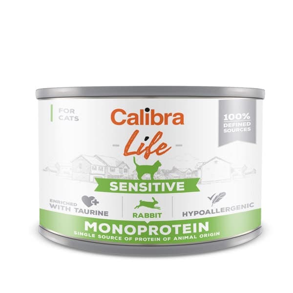 CALIBRA Cat Life Sensitive cu Iepure 200 g