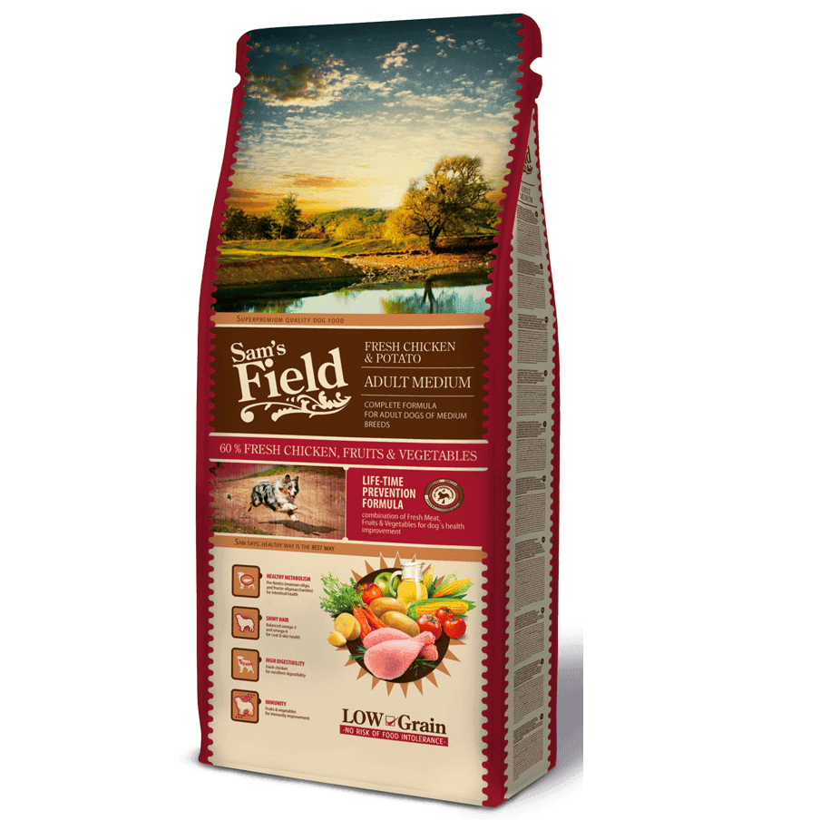 SAM'S FIELD Fresh Chicken & Potato Adult Medium 13 kg