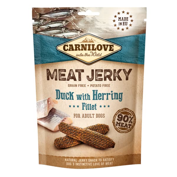 CARNILOVE Jerky Duck with Herring Fillet 100 g