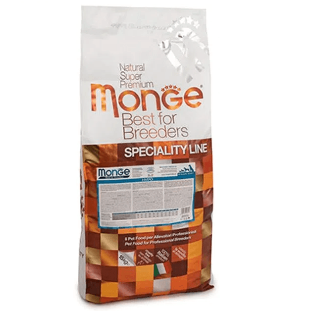 MONGE Best For Breeders Hypoallergenic, cu Somon si Ton, Hrana Uscata Hipoalergenica Pentru Caini Adulti, 15kg