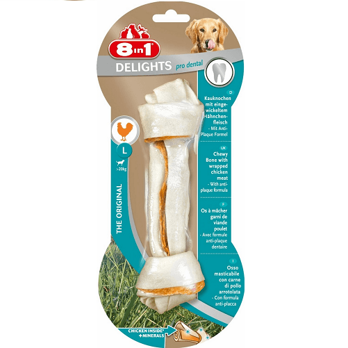 Recompensa 8 in 1 DENTAL DELIGHTS L Os Innodat cu Carne de Pui, 85g