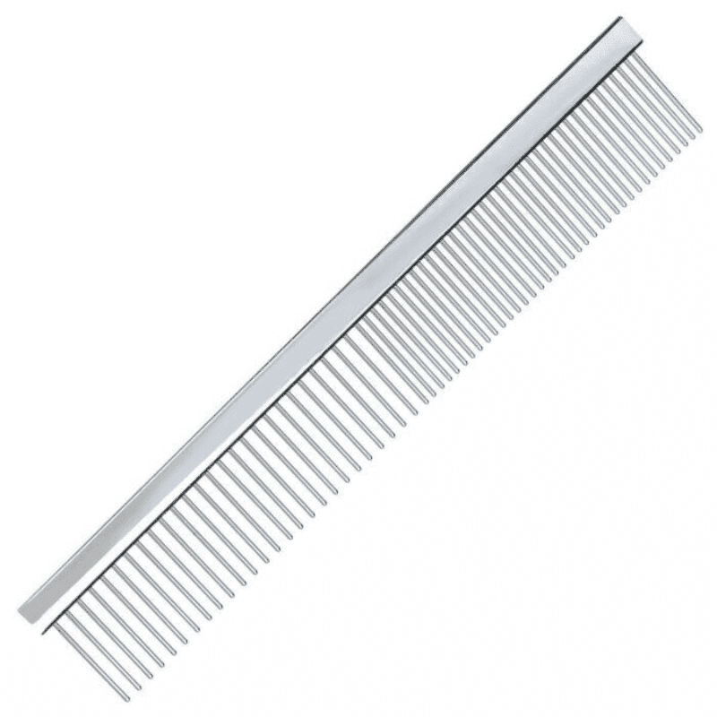 GROOM PROFESSIONAL Chrome Fine/Coarse Comb 19cm