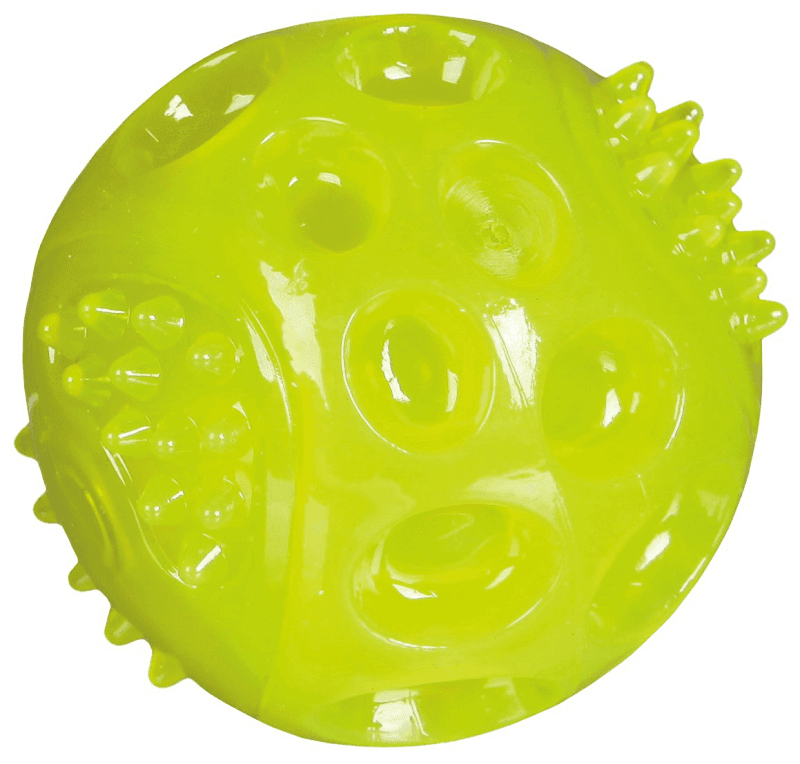 Minge Cauciuc cu Leduri Pentru Caini 5.5cm