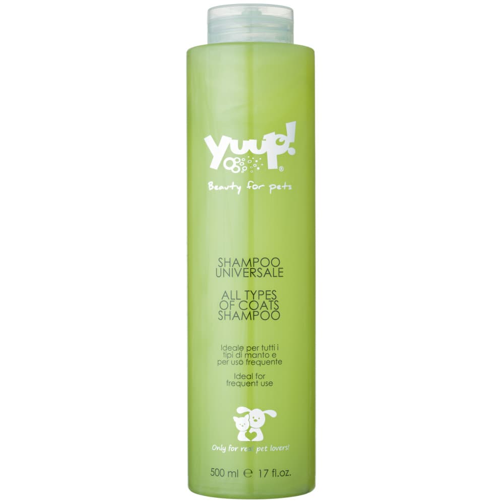 YUUP! Home Universal, Sampon Curatare Profunda Pentru Caini si Pisici, Ideal Pentru Utilizare Frecventa Orice Tip de Blana, 500ml