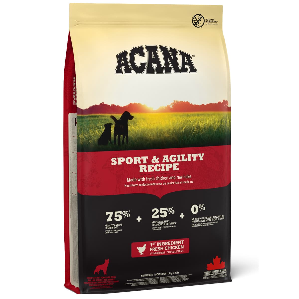 ACANA Heritage Sport & Agility, Hrana Uscata Pentru Caini Activi, 11.4kg