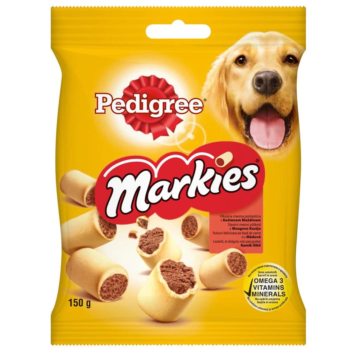 PEDIGREE Markies, Recompense Caini, Biscuiti cu Aroma de Maduva, 150g
