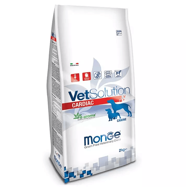 MONGE VETSOLUTION Cardiac Canine, Hrana Uscata Pentru Caini cu Afectiuni Cardiace, 2kg