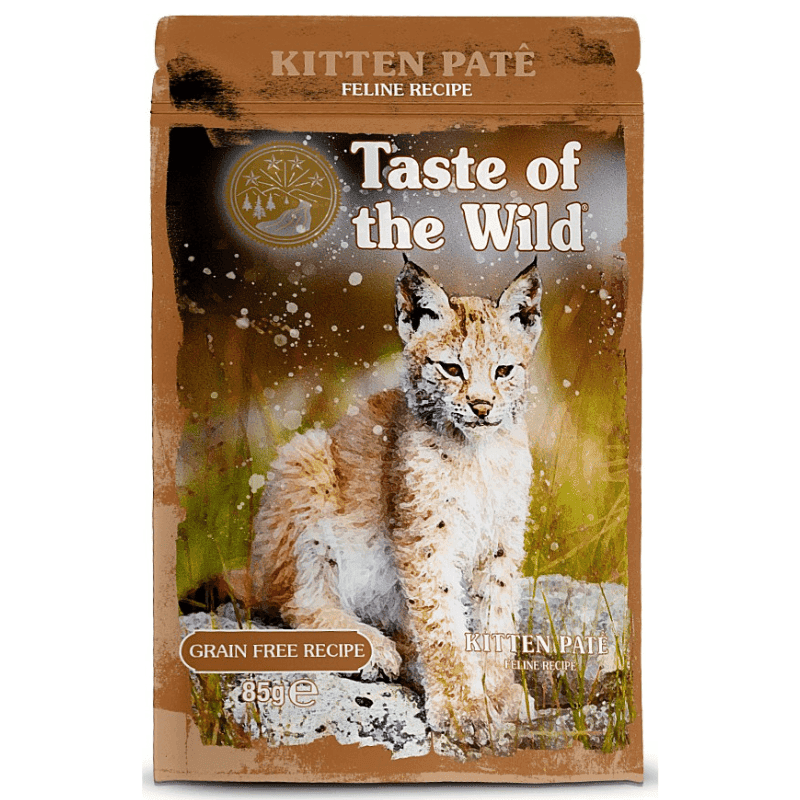 TASTE of the WILD Cat Pouch Kitten 85 g | Hrana Umeda Fara Cereale pentru Pisoi in Crestere | Pate cu Pui si Ficat de Pui