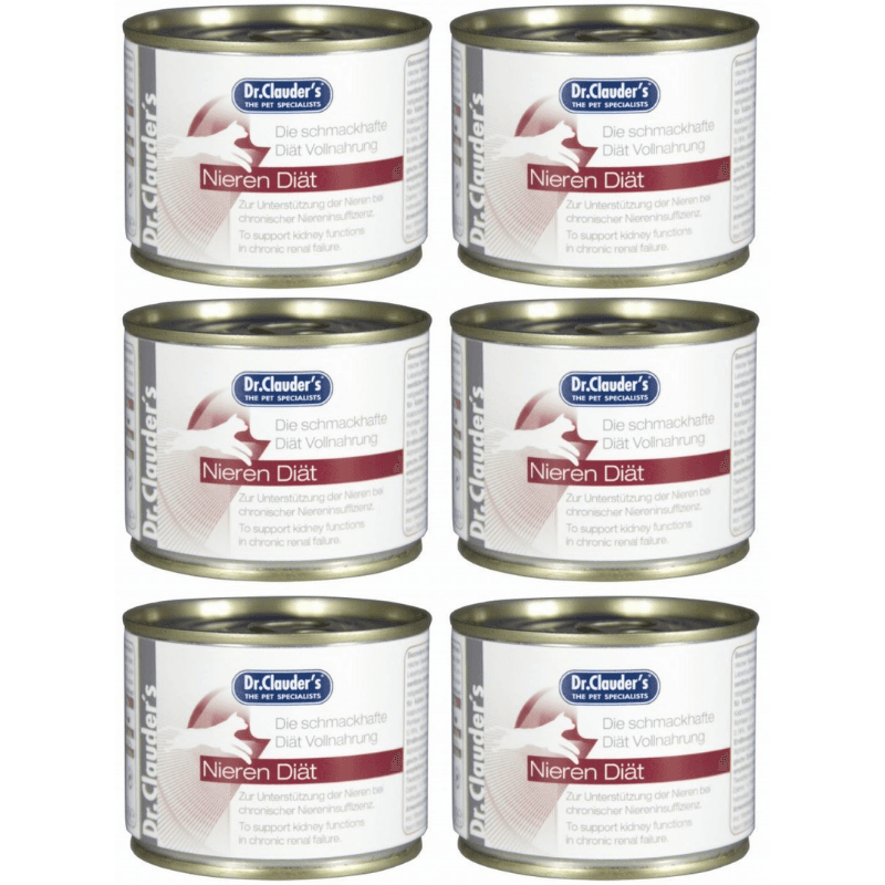 DR. CLAUDER'S Nieren, Dieta Umeda Pentru Pisici cu Insuficienta Renala 6x200g