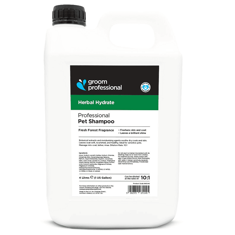 GROOM PROFESSIONAL Herbal Hydrate Shampoo 4 L
