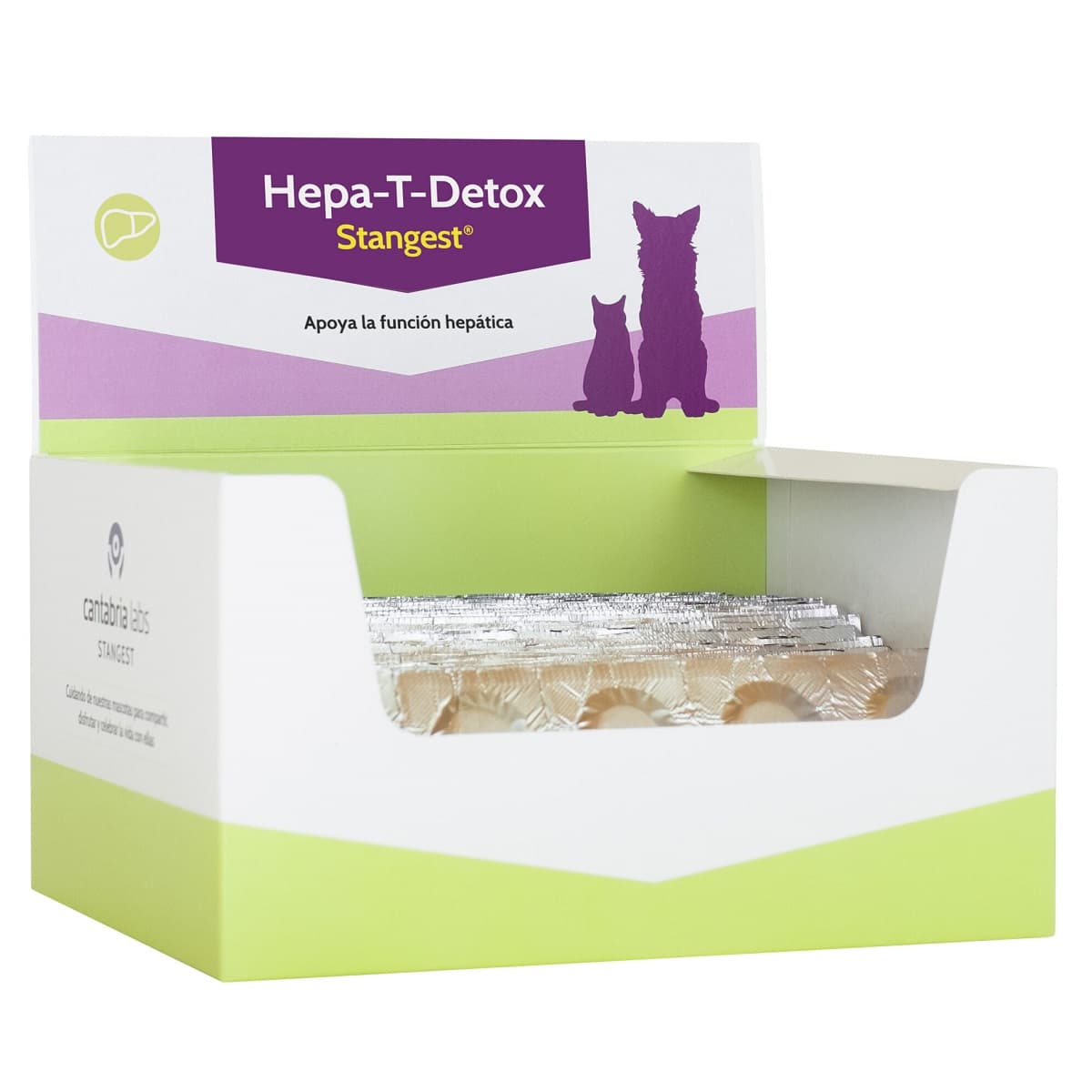 HEPA-T-DETOX Supliment Pentru Sustinerea Functiei Hepatice la Caini si Pisici, Blister 10 tablete