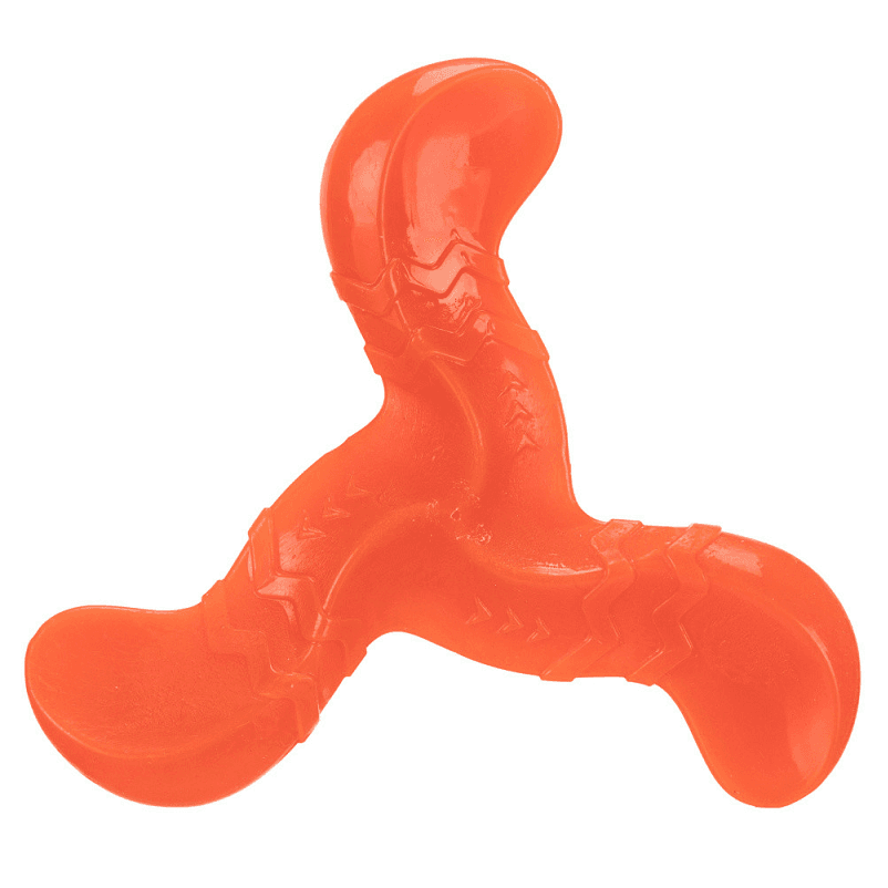 Jucarie Caini Bumerang Cauciuc Termoplastic 17cm