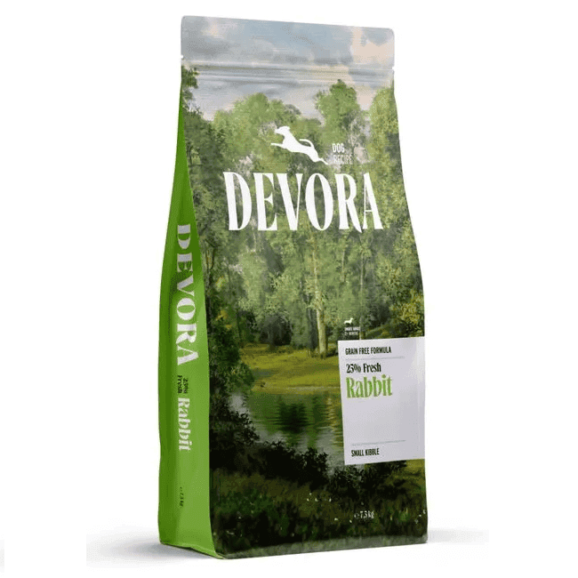 DEVORA Grain Free Single Protein Dog Adult Small Breed, cu Iepure 7.5 kg