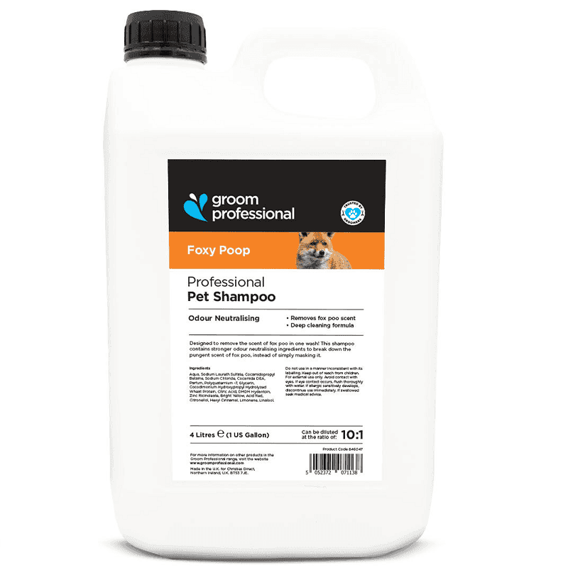 GROOM PROFESSIONAL Foxy Poop Shampoo 4 L