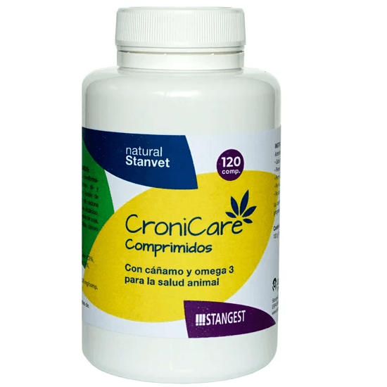 CRONICARE Supliment cu Extract de Cannabis Sativa , Adjuvant in Tratarea Diverselor Afectiuni la Caini si Pisici, 120 tablete