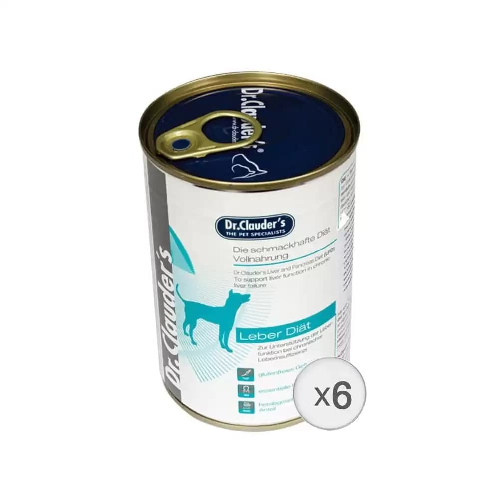 DR. CLAUDER'S Hepatic, Dieta Umeda Pentru Caini cu Afectiuni Hepatice, 6x400g