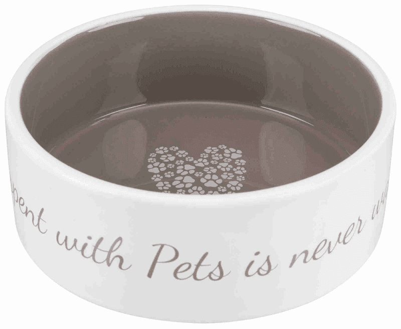 Castron Ceramic Pentru Caini PET'S HOME Taupe, 1.4L