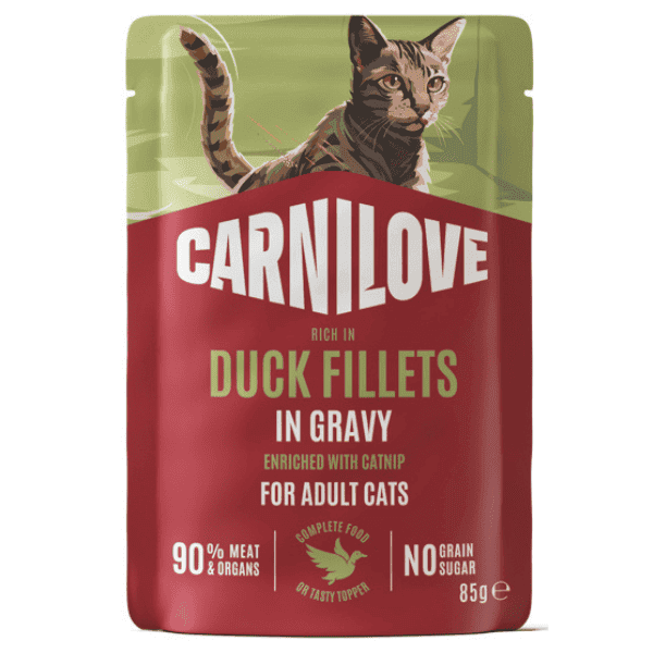 CARNILOVE Cat cu Rață și Catnip in Sos 85 g