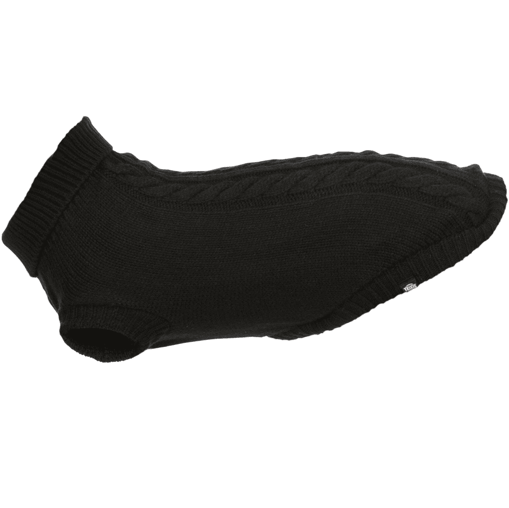 TRIXIE Pulover Pentru Caini KENTON Negru, Marime L 60cm
