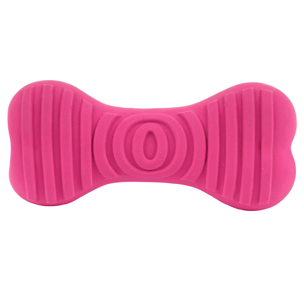 CHUCKLE CITY Jucarie Pentru Caini, Os din Latex cu Sunet, 14.5cm