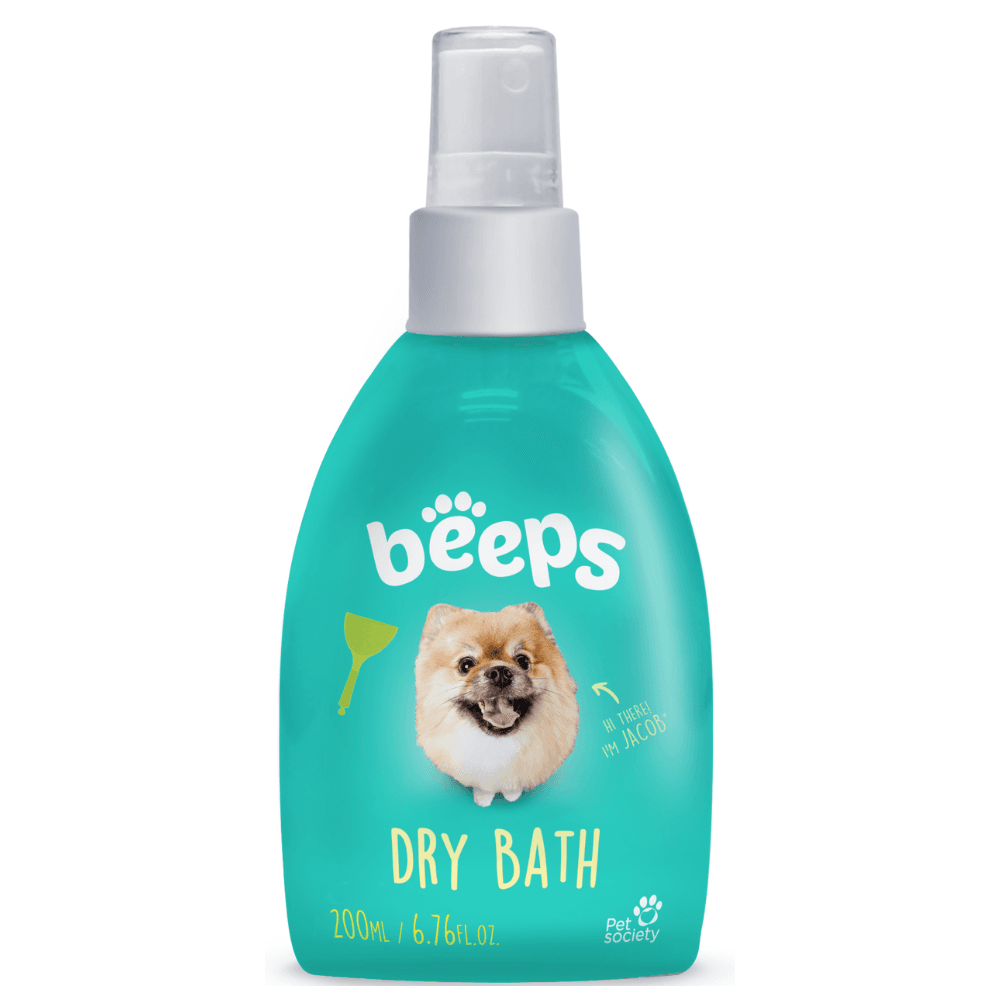 BEEPS Spray pentru Baie Uscată, cu Parfum de Pepene Galben, pentru Câini și Pisici, 200ml