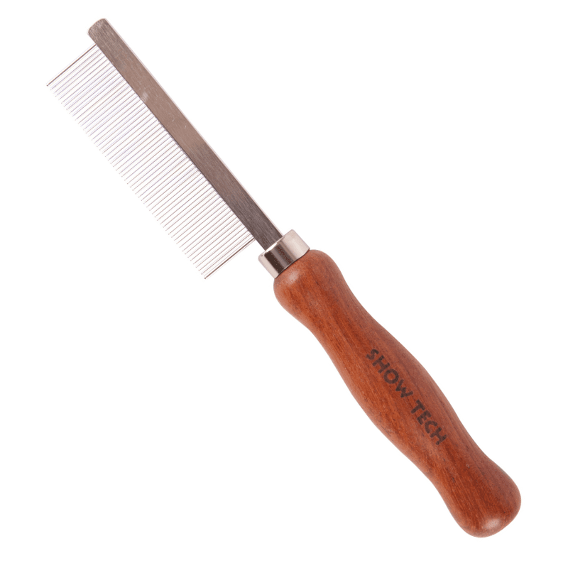 SHOW TECH Wooden Handle Comb Rosewood Fine 18 cm