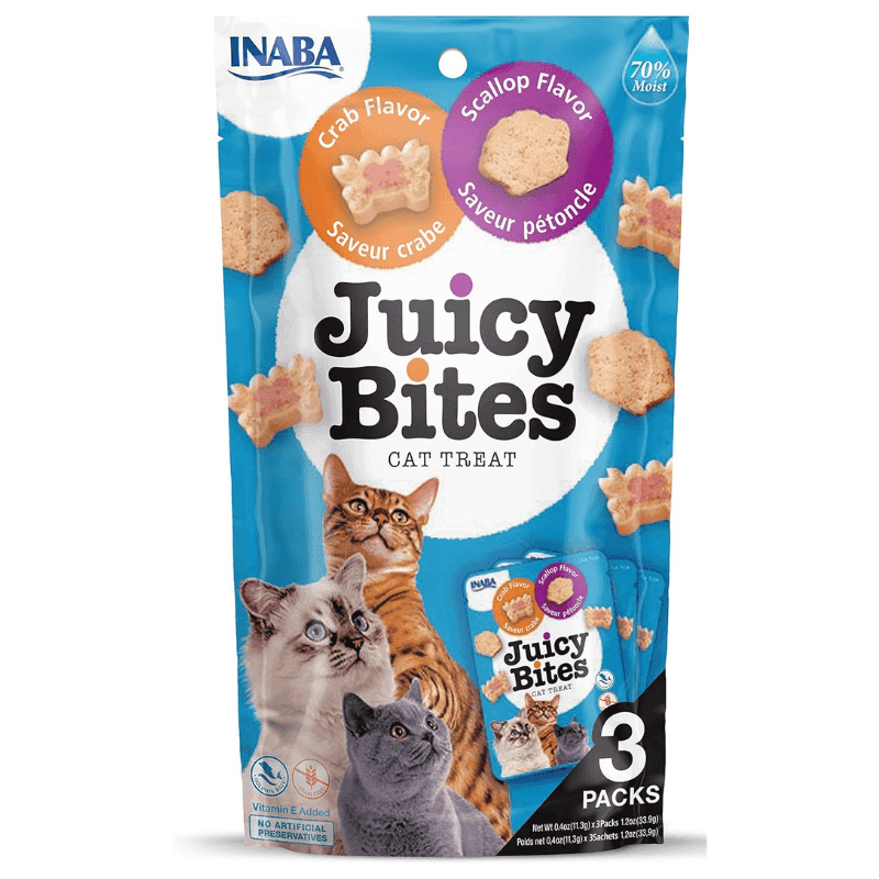 INABA Juicy Bites Crab & Scallop 3x11.3 g