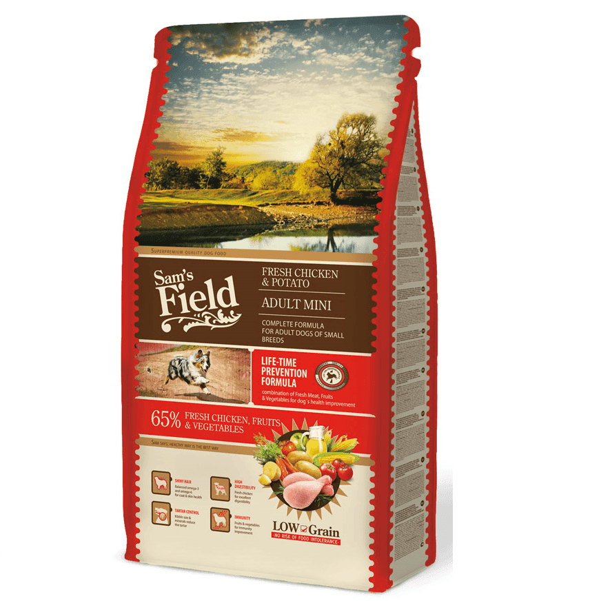 SAM'S FIELD Fresh Chicken & Potato Adult Mini 8 kg