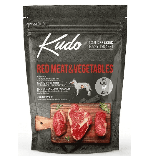 KUDO Adult Mini Carne Rosie si Legume 3 kg