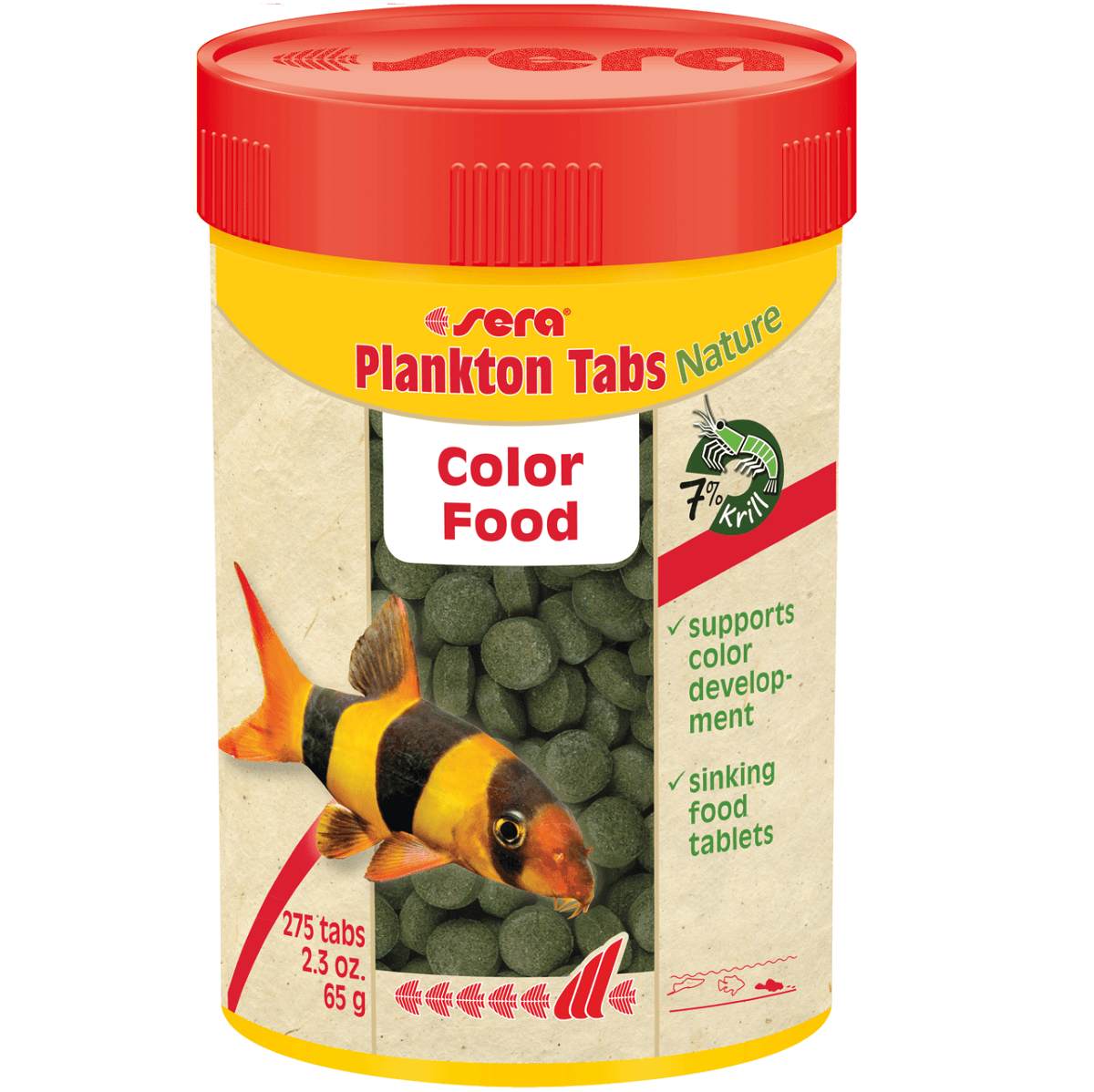 SERA Plankton Nature Tabs, Hrana Tablete Pentru Pesti de Acvariu sau Nevertebrate, 100ml