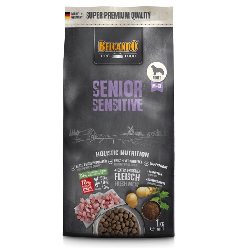BELCANDO Senior Sensitive, Hrana Uscata Pentru Caini Seniori, 1kg